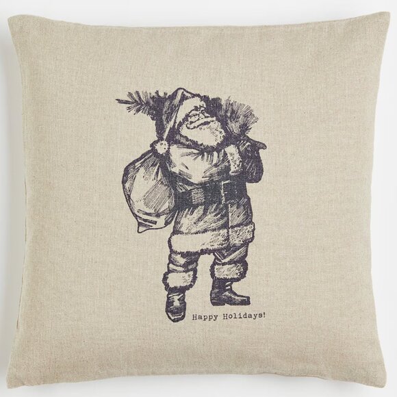 🌟Santa aesthetic Linen-blend Cushion Cover🌟 - Picture 1 of 3